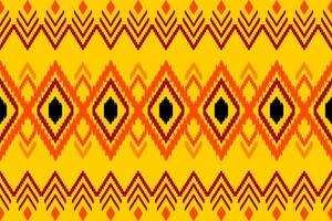 ikat seamless pattern abstract background for textile design. Can be used in fabric design for clothes, wrapping, carpet, fashion, textile, fabric, shirt, embroidery vector