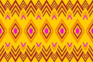 ikat seamless pattern abstract background for textile design. Can be used in fabric design for clothes, wrapping, carpet, fashion, textile, fabric, shirt, embroidery vector