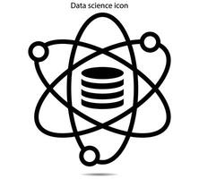 Data science icon, illustrator vector