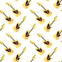 Seamless pattern for music festival. Bright background design with musical vector