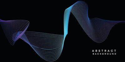 resumen datos visualización, geométrico oscuro azul, naranja, verde degradado ondulación líneas tecnología antecedentes. púrpura, Armada azul, rojo degradado futurista geométrico brillante ola modelo bandera antecedentes vector