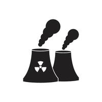 nuclear icono logo vector