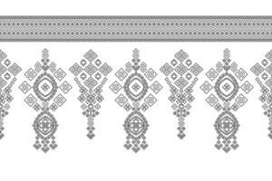tradicional étnico motivos ikat geométrico tela modelo cruzar puntada.ikat bordado étnico colorante pintar píxel blanco antecedentes. resumen, ilustración. textura, decoración, papel tapiz. vector
