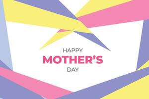 Happy Mothers Day Colourful Abstract Background vector