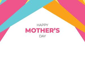 Happy Mothers Day Colourful Abstract Background vector