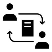 Information Flow icon line illustration vector