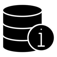 Information Storage icon line illustration vector