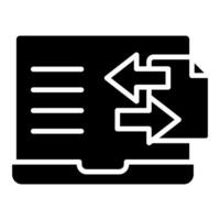 Data Transfer icon line illustration vector