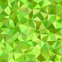 Abstract triangle mosaic background - polygonal design from triangles in green tones vector