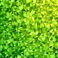 Green irregular triangle mosaic background design vector