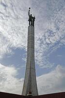 red star square, cotonou, benin photo