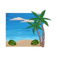 Illustration of palm tree vector