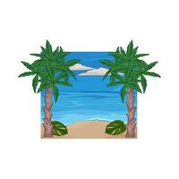 Illustration of palm tree vector