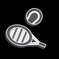 Icon Tennis. related to Tennis Sports symbol. glossy style. simple design illustration vector