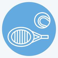 Icon Bounce 2. related to Tennis Sports symbol. blue eyes style. simple design illustration vector