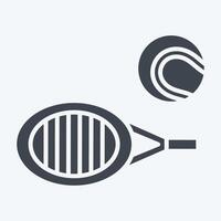 Icon Bounce 2. related to Tennis Sports symbol. glyph style. simple design illustration vector