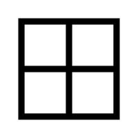 Simple window icon. Window glass. vector