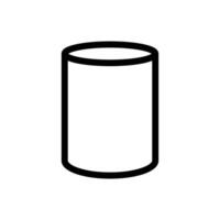 Cylinder icon. A round cylinder. vector