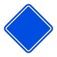 Blue sign icon. Traffic sign. vector