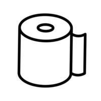 Toilet paper roll icon. Consumable item. vector