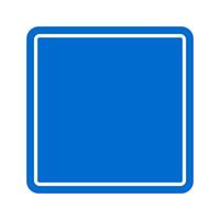 Square blue sign. Traffic sign. Guidance. vector