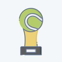 Icon Award. related to Tennis Sports symbol. doodle style. simple design illustration vector