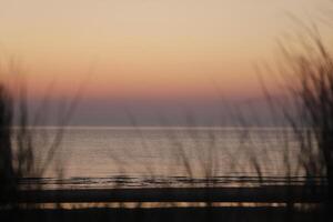sunset at the beach photo