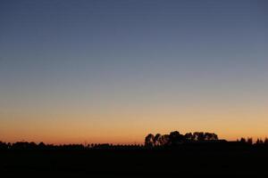 colorful sunset in the netherlands photo