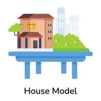 Trendy House Model vector