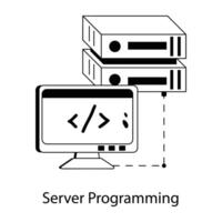 Trendy Server Programming vector