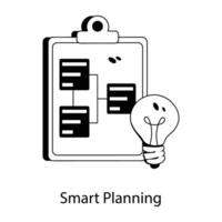 Trendy Smart Planning vector