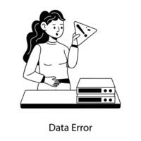 de moda datos error vector