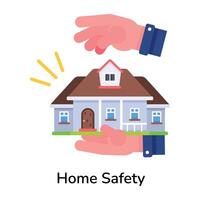 Trendy Home Safety vector