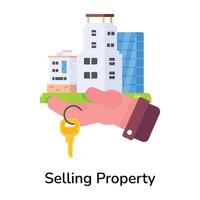 Trendy Selling Property vector