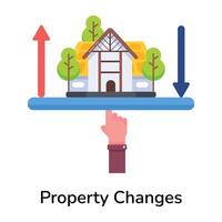 Trendy Property Changes vector