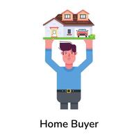 Trendy Home Buyer vector