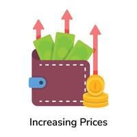 Trendy Increasing Prices vector