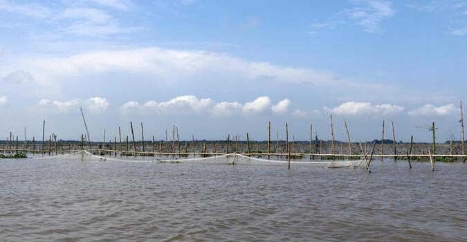 pueblo sobre pilotes aguegues en benin África foto