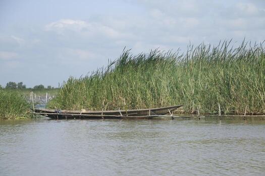 pueblo sobre pilotes aguegues en benin África foto