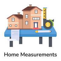 Trendy Home Measurements vector