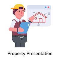 Trendy Property Presentation vector