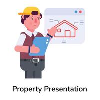 Trendy Property Presentation vector