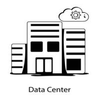 Trendy Data Center vector