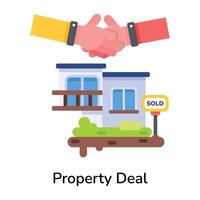 Trendy Property Deal vector