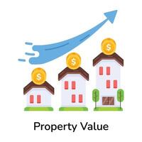 Trendy Property Value vector