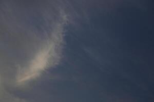 blue sky with some clouds photo