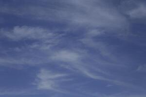 blue sky with some clouds photo