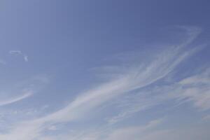 blue sky with some clouds photo