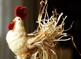 easter decoration, easter chicken photo