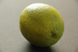 lime on a grey white background photo